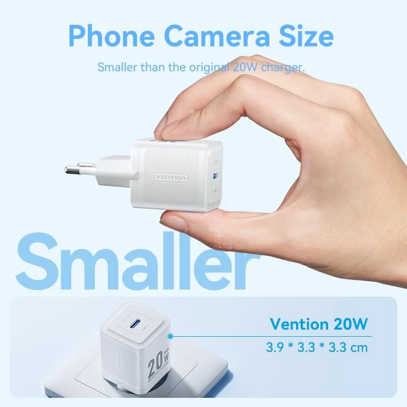 USB-C-oplaadadapter 20 W TZ-FEPW0-EU-02 Vention