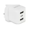 Dicota voeding - compact, laptop - 32 watt - 3 A - 3 uitgangspoorten (USB-C, 2 x USB)