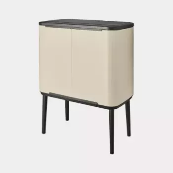 Brabantia Bo Touch Bin 33 L 3 vakken beige breedte 540 mm diepte 312 mm hoogte 680 mm