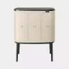 Brabantia Bo Touch Bin 33 L 3 vakken beige breedte 540 mm diepte 312 mm hoogte 680 mm