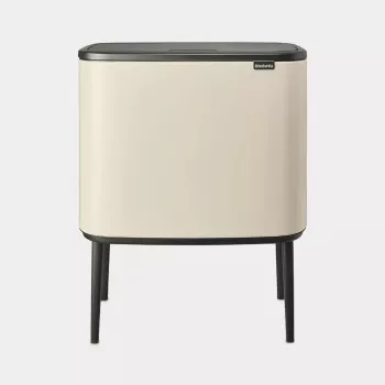 Brabantia Bo Touch Bin 33 L 3 vakken beige breedte 540 mm diepte 312 mm hoogte 680 mm