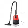 Vloerstofzuiger Philips 1000 Series XD1111/10, 800 W, droog reinigen, stofzak 3 L, HEPA, 77 dB