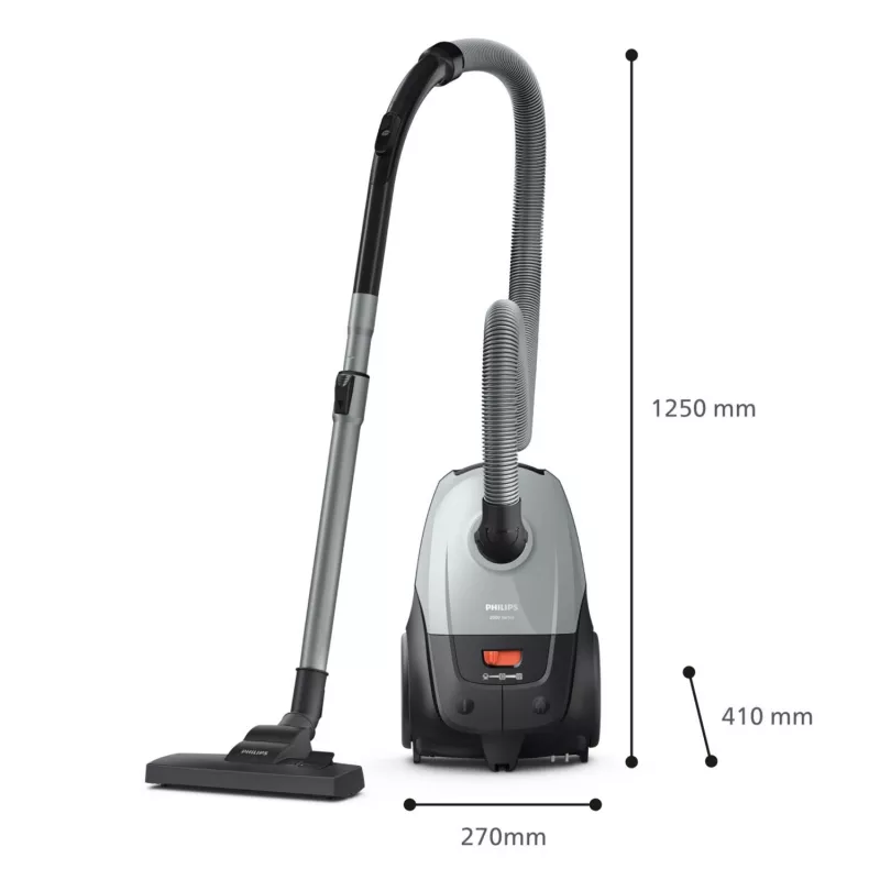 Vloerstofzuiger Philips XD2142/12 — 850 W, 3 L stofzak, HEPA-filter, droog reinigen