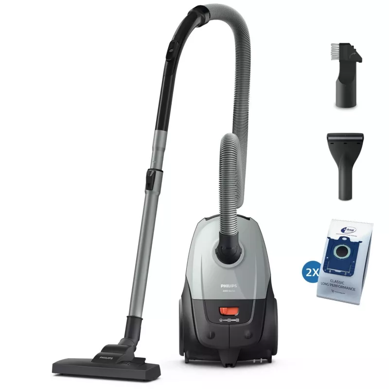 Vloerstofzuiger Philips XD2142/12 — 850 W, 3 L stofzak, HEPA-filter, droog reinigen