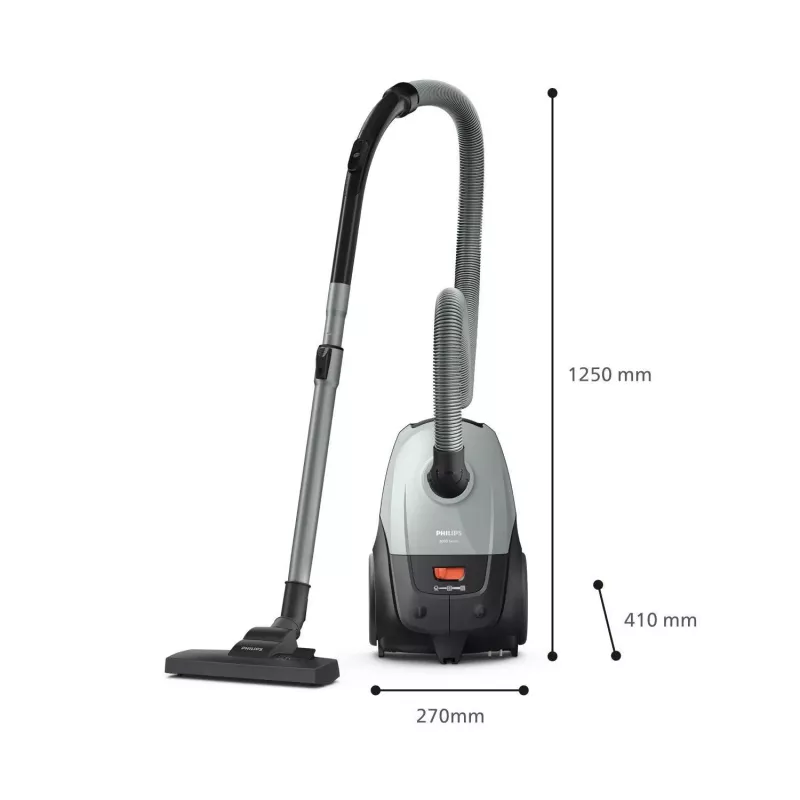 Vloerstofzuiger Philips XD2142/12 — 850 W, 3 L stofzak, HEPA-filter, droog reinigen