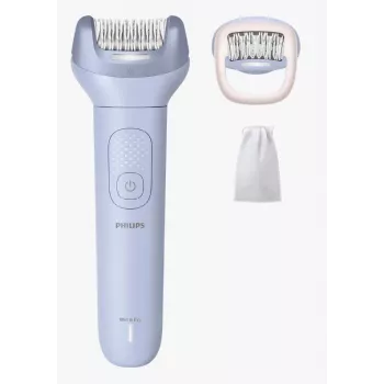 Epilator Philips 8000 Series BRE708/00 — draadloos nat & droog, 32 pincetten, 2 snelheden, blauw