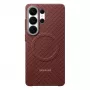 Samsung Carbon Magnet hoesje Galaxy S26 Ultra, rood