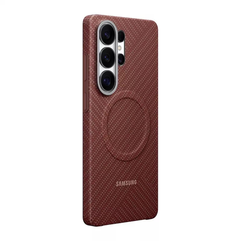 Samsung Carbon Magnet hoesje Galaxy S26 Ultra, rood