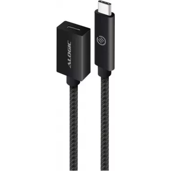 ALOGIC - USB-kabel - USB-C (W) naar USB-C (M) - USB 3.1 Gen 2 - 50 cm - zwart (MU31CC-EXT-050BLK)