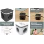 Fellowes stopcontactkubus Power Cube, type E, zwart - voor de markt: F - 1 stuk (100137169)