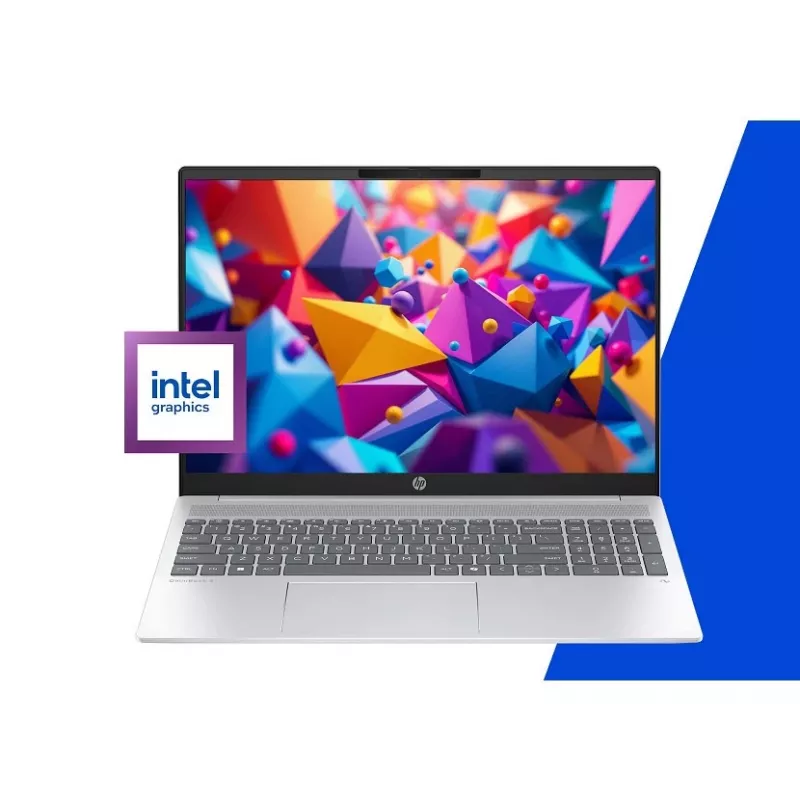 HP OmniBook 5 CW9X6EA Laptop, Intel Core Ultra 7 255U, 16 inch 2K, 24GB, 512GB SSD, Windows 11 Home, Glacier Silver