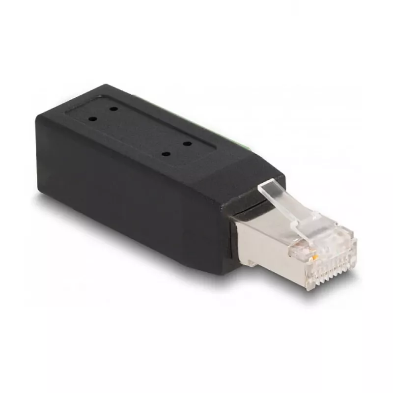 DeLOCK RJ45-stekker Cat.5e naar klemmenstrook-adapter 90° haaks