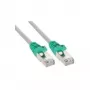 Patchkabel Crossover InLine Cat5e SF/UTP (S-FTP) RJ-45–RJ-45 0,25 m, grijs