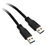 USB 3.2 Gen.1 kabel type A stekker / A stekker InLine 35215 zwart 1,5 m