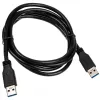 USB 3.2 Gen.1 kabel type A stekker / A stekker InLine 35215 zwart 1,5 m