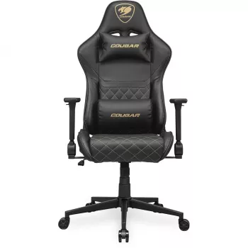 Universele gaming-stoel COUGAR Gaming ARMOR ONE V2 gevoerde zitting zwart goud