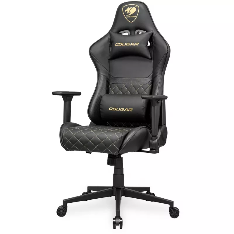 Universele gaming-stoel COUGAR Gaming ARMOR ONE V2 gevoerde zitting zwart goud