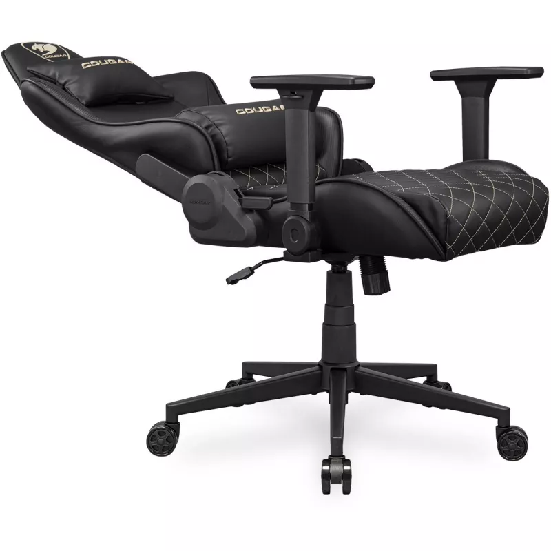 Universele gaming-stoel COUGAR Gaming ARMOR ONE V2 gevoerde zitting zwart goud