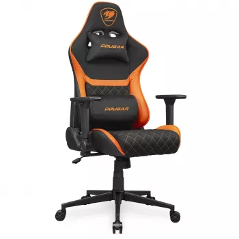 Universele gaming-stoel COUGAR Gaming Armor One V2 F gevoerde zitting zwart oranje