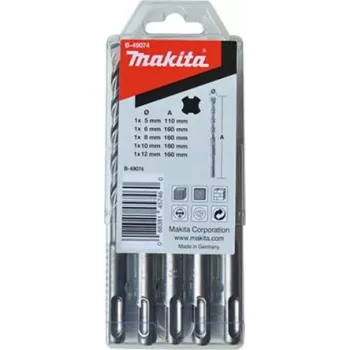MAKITA B-49074 - HM-boorset V-PLUS nr. 3 voor combihamer HR2470 (50/100 mm werklengte | 5-delig) (B-49074)