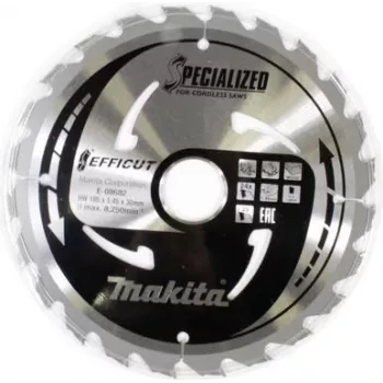 Makita special EFFICUT - cirkelzaagblad - voor hout - 185 mm - 24 tanden (E-08682)