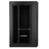 Extralink Lite 12U 530X400 wandmontage serverrack zwart met legbord