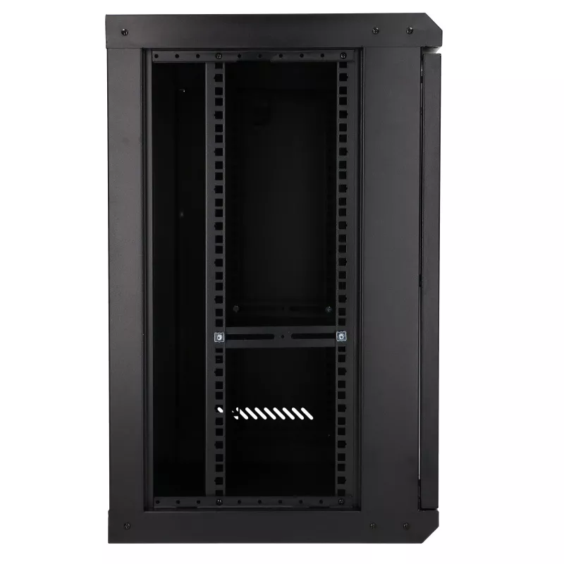 Extralink Lite 12U 530X400 wandmontage serverrack zwart met legbord
