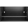 Extralink Lite 12U 530X400 wandmontage serverrack zwart met legbord