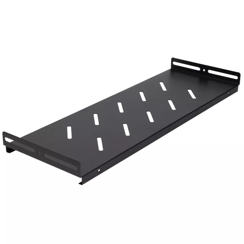 Extralink Lite 12U 530X400 wandmontage serverrack zwart met legbord