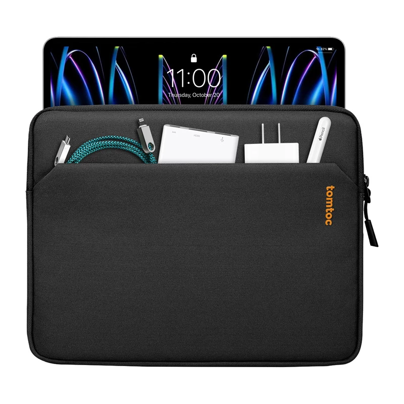 Tomtoc tablet-hoes Light-B1 voor 11-inch tablets, zwart