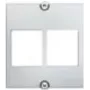 Wandplaat / schakelaarafdekking Bachmann 917.158 voor RJ-45-bussen, wit
