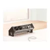 BACHMANN DESK2 ALU zwart 2x randaarde stopcontact 1x USB-oplader 1x ABD GST18