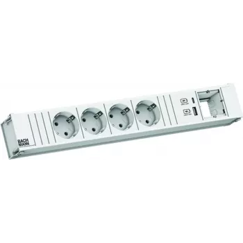 Stekkerdoos Bachmann CONI 4x CEE7/3 model 912.702 — 4 stopcontacten, compact ontwerp