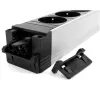 Stekkerdoos Bachmann STEP ALU 1x USB 1x custom-module 2x stopcontact