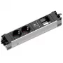 Stekkerdoos Bachmann STEP ALU 1x USB 1x custom-module 2x stopcontact
