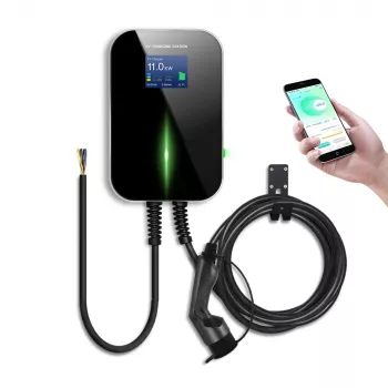 Extralink BS20-BC-22kW-APP laadstation voor elektrische auto's Type 2 32A 22 kW, 3 fasen, LCD-scherm, app, 6,1 m