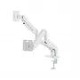 Monitorhouder GEMBIRD MA-DA2-06-W voor 17–32 inch beeldschermen, tafelklem-/railmontage, wit