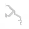Monitorhouder GEMBIRD MA-DA2-06-W voor 17–32 inch beeldschermen, tafelklem-/railmontage, wit