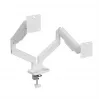 Monitorhouder GEMBIRD MA-DA2-06-W voor 17–32 inch beeldschermen, tafelklem-/railmontage, wit