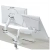 Monitorhouder GEMBIRD MA-DA2-06-W voor 17–32 inch beeldschermen, tafelklem-/railmontage, wit