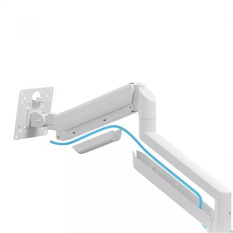 Monitorhouder GEMBIRD MA-DA2-06-W voor 17–32 inch beeldschermen, tafelklem-/railmontage, wit