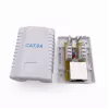 Wandmontage afgeschermde netwerkdoos GEMBIRD 1×RJ45 categorie 6A FTP