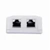 Wandmontage afgeschermde netwerkdoos GEMBIRD Gniazdo natynkowe 2×RJ45 Cat6A FTP