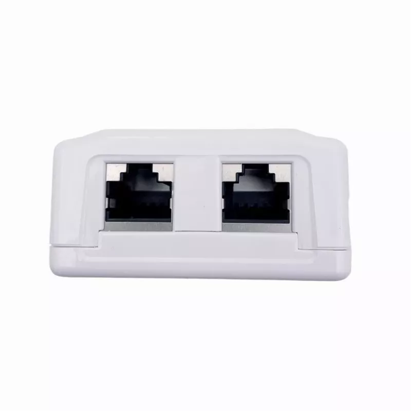 Wandmontage afgeschermde netwerkdoos GEMBIRD Gniazdo natynkowe 2×RJ45 Cat6A FTP