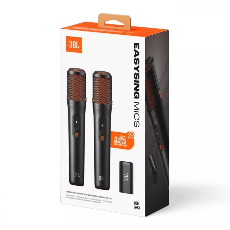JBL EasySing Mics zwart microfoonset