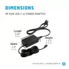 HP 65W USB-C LC voeding indoor laptopvoeding zwart