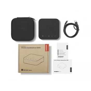 Lenovo speakerphone 4Y71Q47766 — pc Bluetooth, USB-C, Li-Ion-accu 4215 mAh, zwart