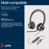 HP Poly Blackwire 8225 USB-C-headset, bedraad, kantoor/callcenter, 185 g, headset, zwart