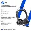 HP Poly Voyager Focus 2-M USB-C-C headset USB-C/A-adapter oplaadstation Poly+ 3 jaar