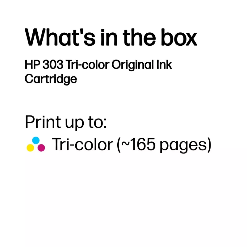 HP 303 driekleurige originele inktcartridge